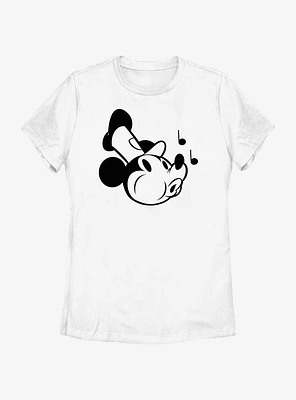 Disney Mickey Mouse Steamboat Whistling Womens T-Shirt