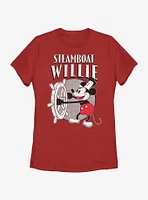 Disney Mickey Mouse Steamboat Womens T-Shirt