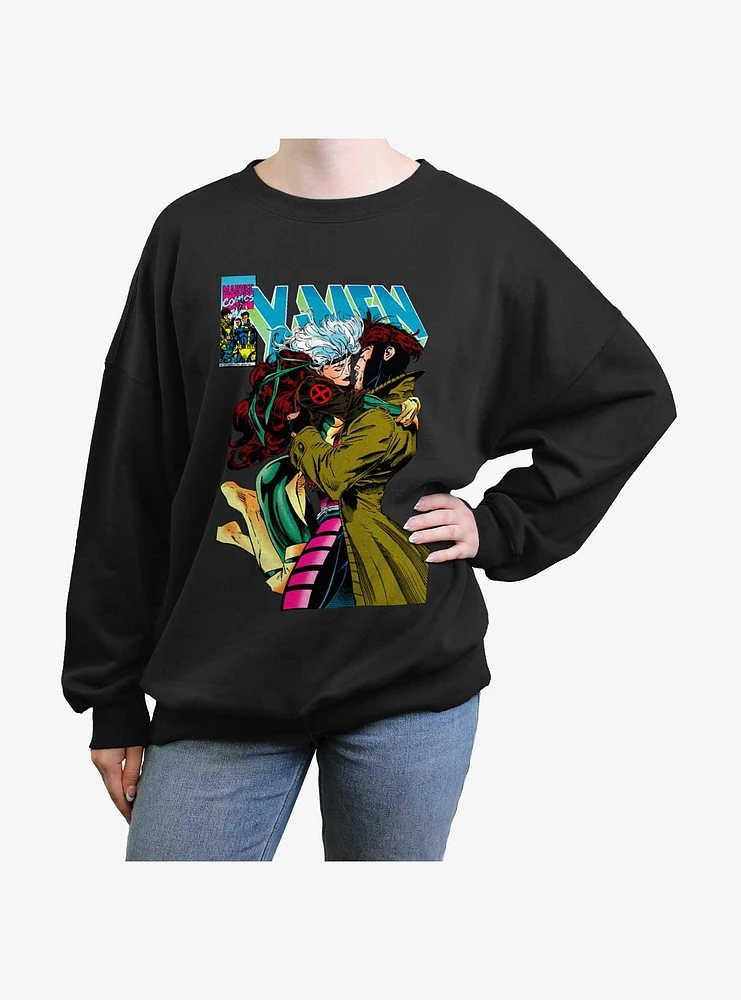 Marvel X-Men '97 Rogue & Gambit 4Eva Girls Oversized Sweatshirt