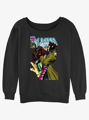 Marvel X-Men '97 Rogue & Gambit 4Eva Girls Slouchy Sweatshirt