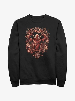 Marvel Deadpool All Hail Tacos Sweatshirt Hot Topic Web Exclusive