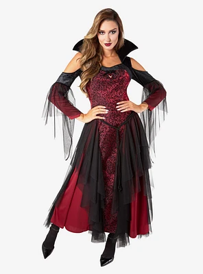 Red Vintage Vampiress Adult Costume