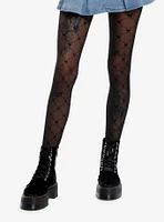 Black Heart Diamond Tights