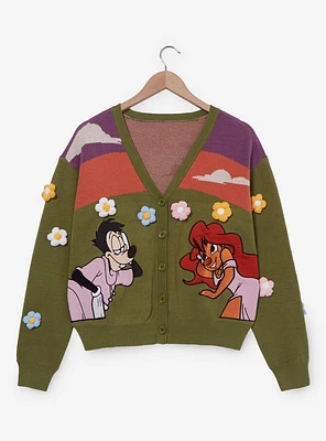 Her Universe Disney A Goofy Movie Max & Roxanne Flower Field Women's Cardigan - BoxLunch Exclusive