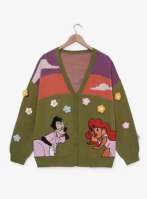 Her Universe Disney A Goofy Movie Max & Roxanne Flower Field Women's Plus Cardigan - BoxLunch Exclusive