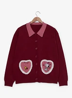 Peanuts Snoopy & Woodstock Heart Lace Women's Plus Cardigan — BoxLunch Exclusive