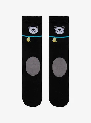 Black Cat 3D Ears Crew Socks