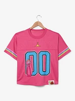 Adventure Time Princess Bubblegum Women's Cropped Football Jersey - BoxLunch Exclusive