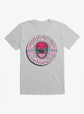 Power Rangers Pink Ranger Mask Circle T-Shirt