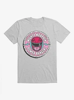 Power Rangers Pink Ranger Mask Circle T-Shirt