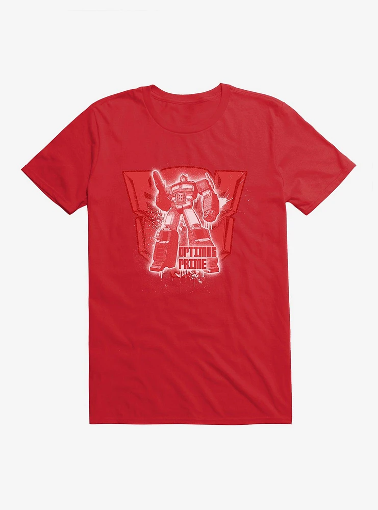 Transformers Optimus And Logo T-Shirt