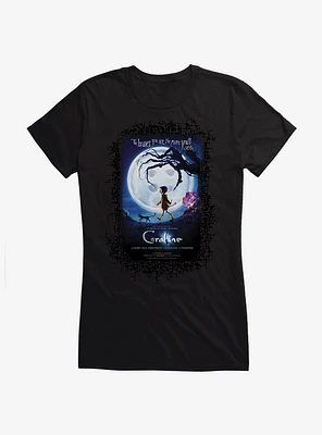 Coraline Moon Silhouette Poster Girls T-Shirt