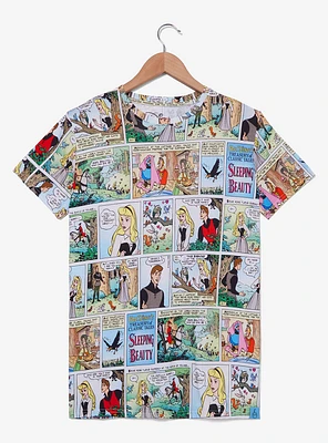 Cakeworthy Disney Sleeping Beauty Comic Book Allover Print T-Shirt