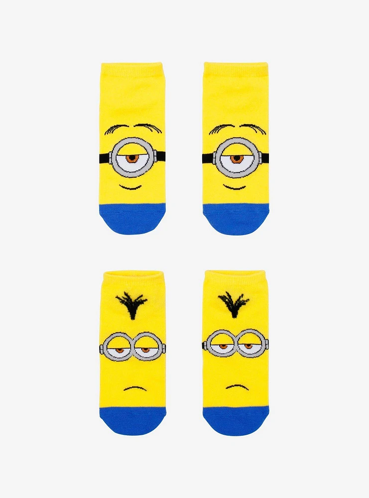 Despicable Me Minions No-Show Socks 2 Pair