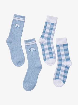 Cinnamoroll Blue Gingham Cozy Crew Socks 2 Pair