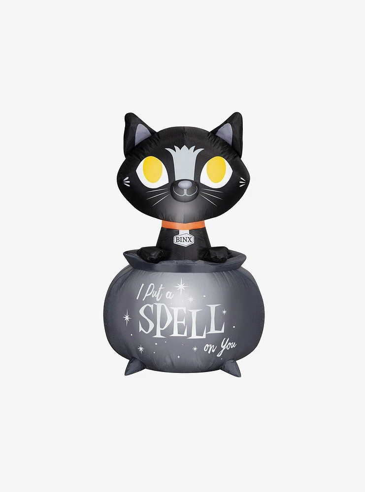 Disney Hocus Pocus Binx in Cauldron Light-Up Inflatable Decor