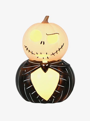 Disney Nightmare Before Christmas Jack Skellington Light-Up Stacked Pumpkin