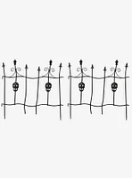 Iron Skull Fence 2-Piece Decor