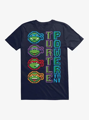 Teenage Mutant Ninja Turtles Pixel Art Turtle Power Vertical T-Shirt