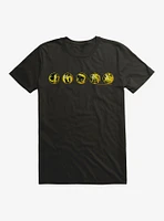 Mighty Morphin Power Rangers Morph Gold Symbols T-Shrt