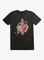 Mighty Morphin Power Rangers Pink Yellow Defense T-Shrt