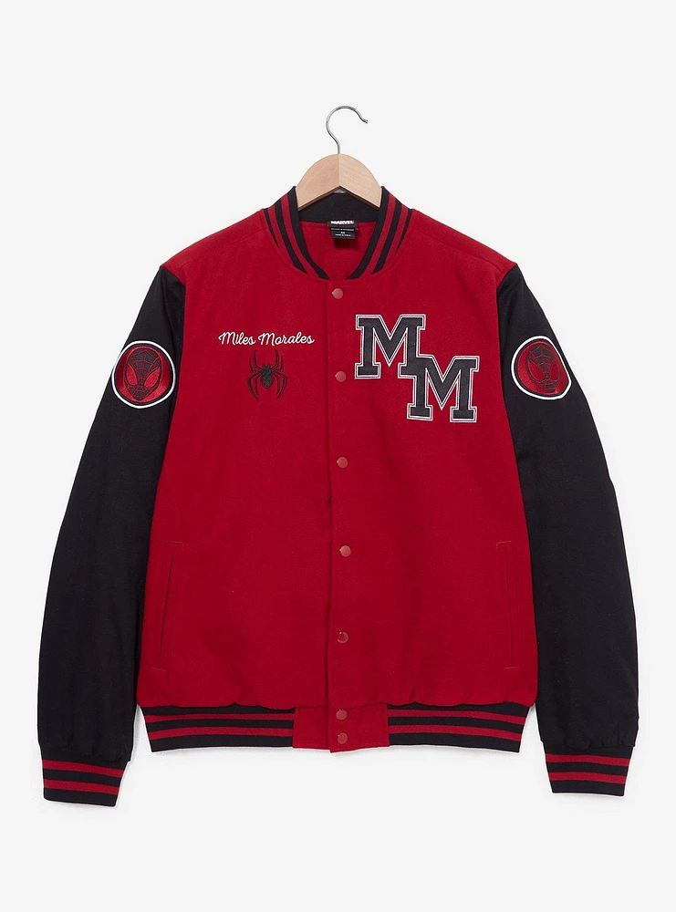 Marvel Spider-Man: Into the Spider-Verse Miles Morales Varsity Jacket - BoxLunch Exclusive