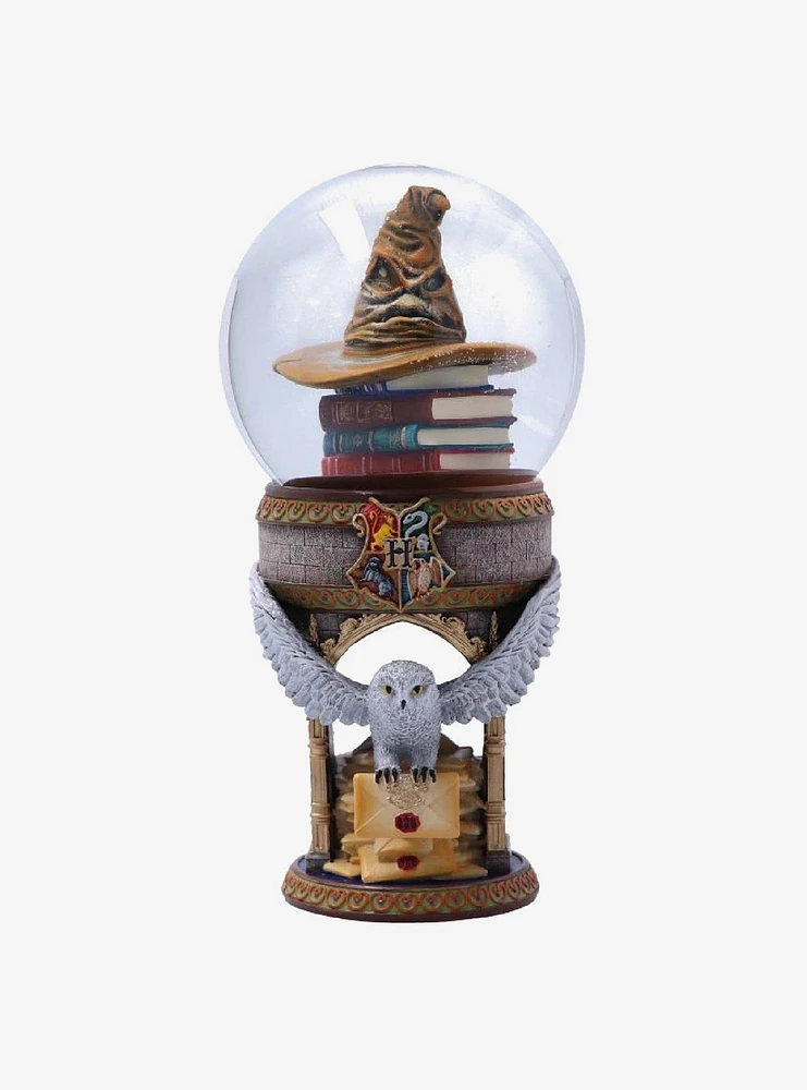 Harry Potter Hedwig Sorting Hat Snow Globe