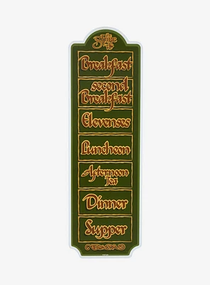 The Lord of the Rings Hobbit Mealtimes Wall Sign - BoxLunch Exclusive