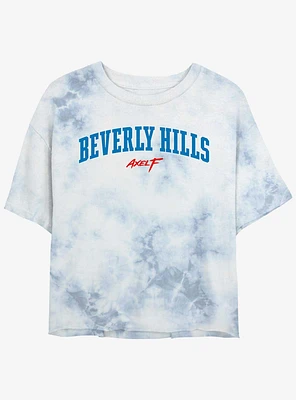 Beverly Hills Cop Collegiate Girls Tie-Dye Crop T-Shirt