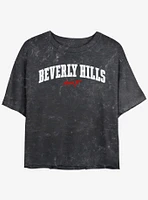 Beverly Hills Cop Collegiate Girls Mineral Wash Crop T-Shirt