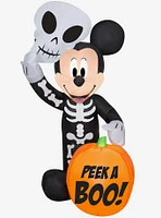 Disney Mickey Mouse Skeleton Pumpkin Inflatable Decor