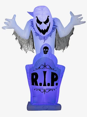 Ghost Tombstone with Flickering Lights Inflatable Decor