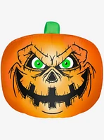 Flat Jack-O'-Lantern Creepy Face Inflatable Decor