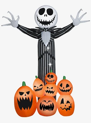 Disney Nightmare Before Christmas Jack Skellington Jack-O'-Lanterns Inflatable Decor