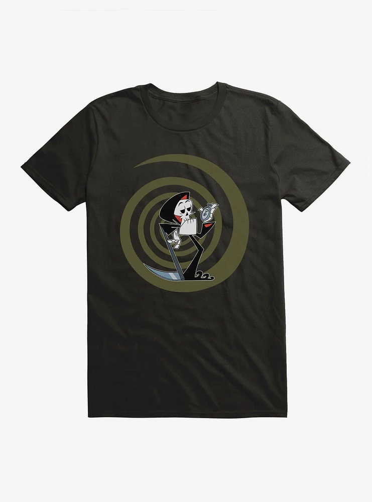 Grim Adventures Of Billy And Mandy Reaper Times Up Swirl T-Shirt