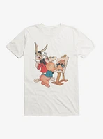 Looney Tunes Bugs Bunny And Porky Pig T-Shirt