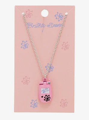 Britney Spears Flip Phone Pendant Necklace