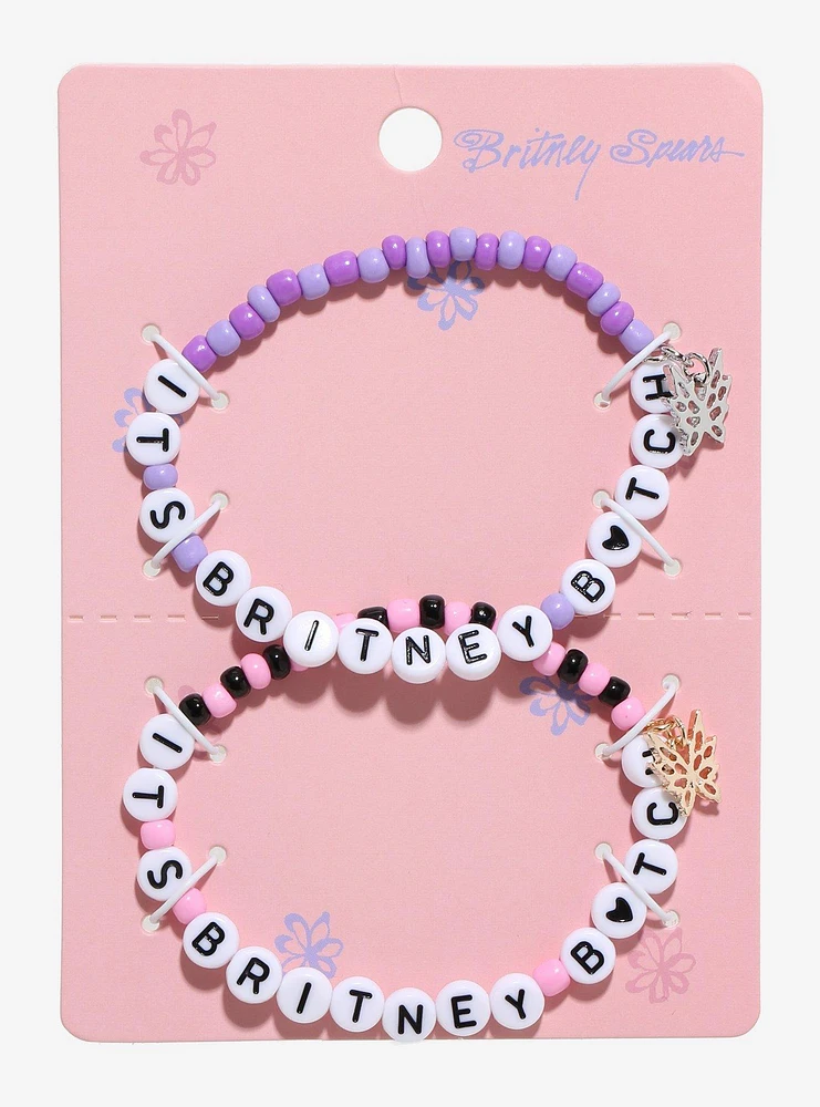 Britney Spears It's Britney B*tch Best Friend Bead Bracelet Set