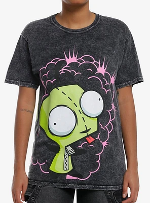 Invader Zim GIR Explosion Wash Boyfriend Fit Girls T-Shirt