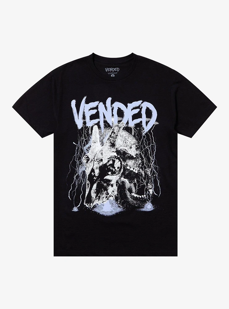 Vended Lightning Skull Duo T-Shirt