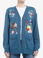 Disney Snow White And The Seven Dwarfs Flowers & Animals Girls Cardigan