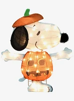 Peanuts Snoopy in Jack-O-Lantern PreLit Yard Decor