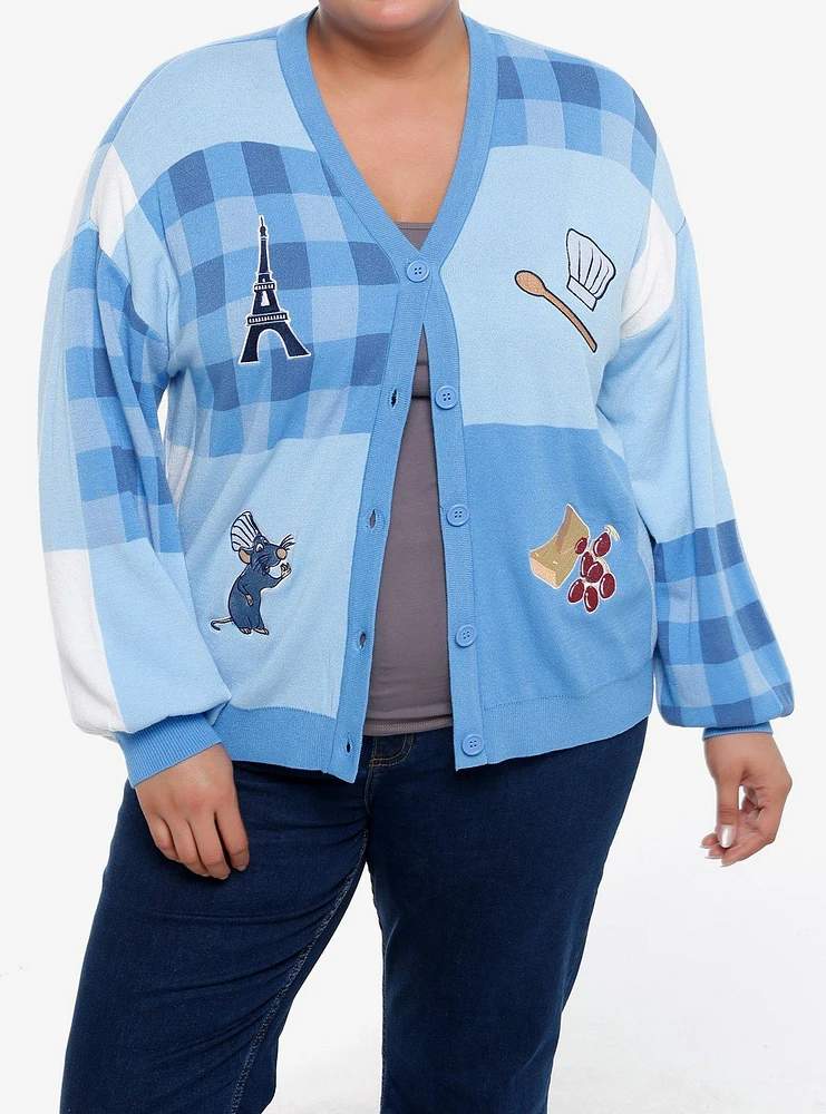 Disney Pixar Ratatouille Gingham Block Girls Cardigan Plus