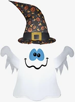 Ghost in Witch Hat Inflatable Decor