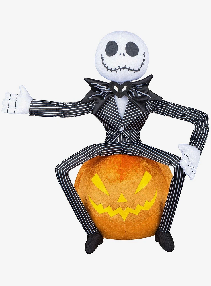 Disney Nightmare Before Christmas Jack Skellington Jack-O'-Lantern Greeter