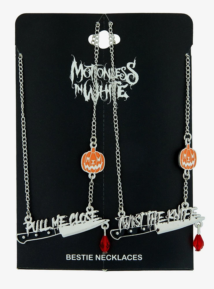 Motionless In White Knife Best Friend Necklace Set