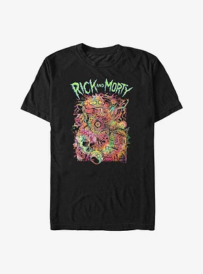 Rick and Morty Monsters Big & Tall T-Shirt