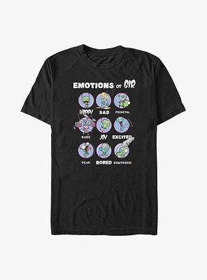 Invader ZIM Emotions Of Gir Big & Tall T-Shirt