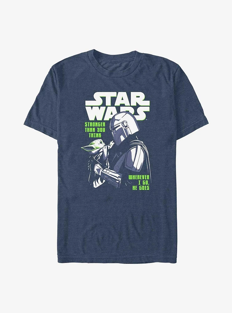 Star Wars The Mandalorian Where I Go, He Goes Big & Tall T-Shirt