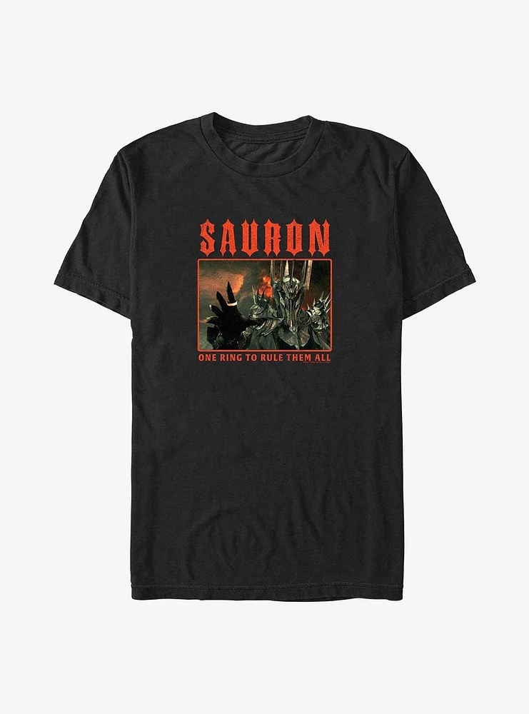 the Lord of Rings Sauron Boxed Big & Tall T-Shirt